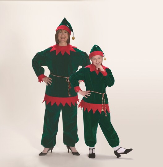 The Costume Center 4 Piece Red and Green Velvet Christmas Elf Suit Adult Size Large, Color: Red | Michaels The Costume Center 4 Piece Red and Green Velvet Christmas Elf Suit Adult Size Large, Color: Red | Michaels